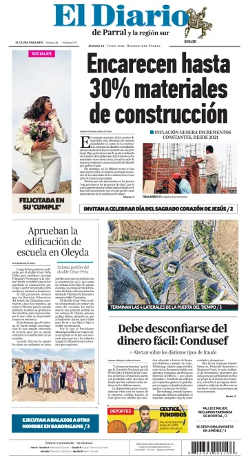 El Diario de Parral - 16 六月 2022