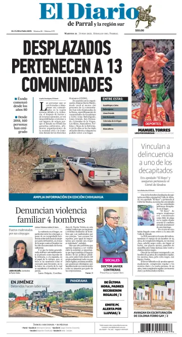 El Diario de Parral - 21 6월 2022