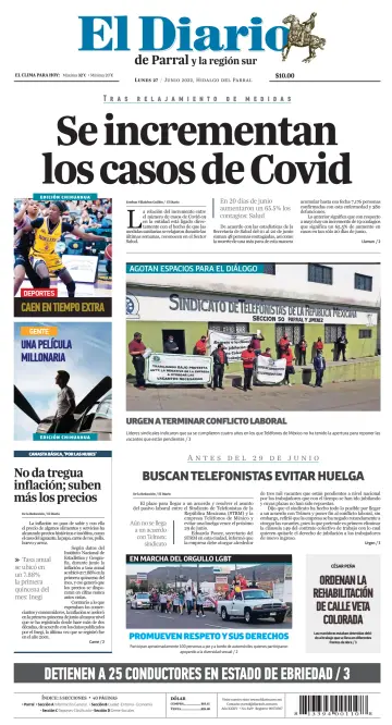 El Diario de Parral - 27 6月 2022