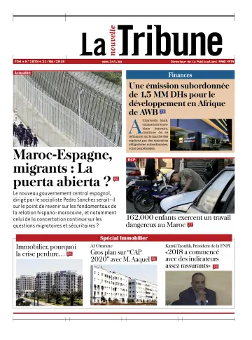 La Nouvelle Tribune - 21 Jun 2018