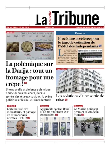 La Nouvelle Tribune - 13 Sep 2018