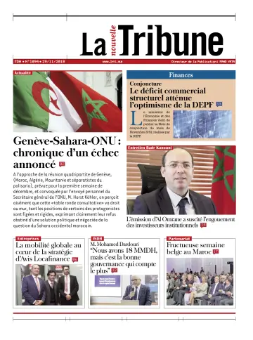 La Nouvelle Tribune - 29 Nov 2018