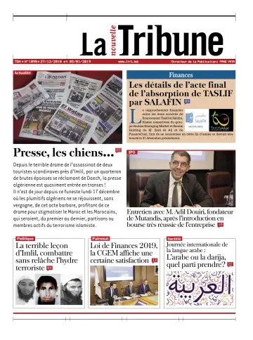 La Nouvelle Tribune - 27 Dec 2018