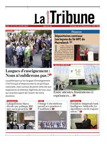 La Nouvelle Tribune - 18 Apr 2019