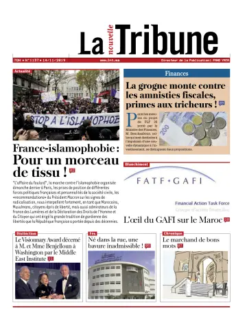 La Nouvelle Tribune - 14 Nov 2019