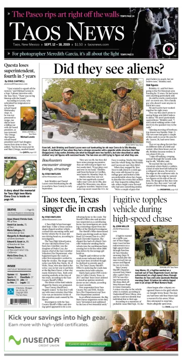 The Taos News - 12 Sep 2019