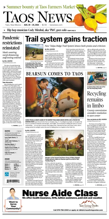 The Taos News - 19 Aug 2021