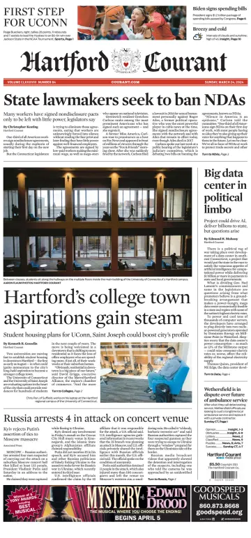 Hartford Courant (Sunday) - 24 Márta 2024