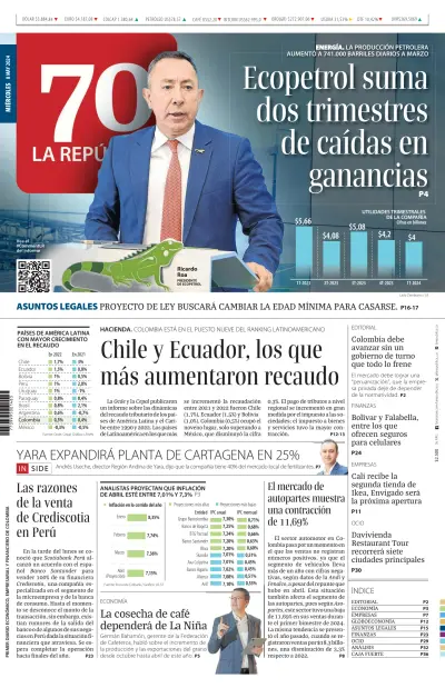 La Republica (Colombia) - 08 5月 2024