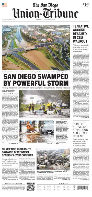 San Diego Union-Tribune - 23 enero 2024