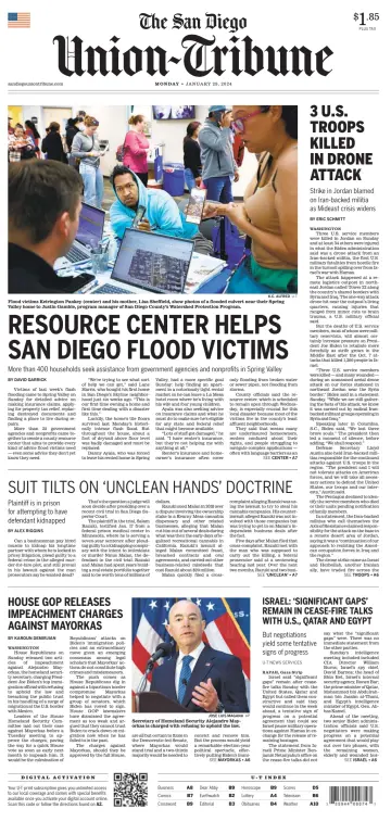 San Diego Union-Tribune - 29 Jan 2024