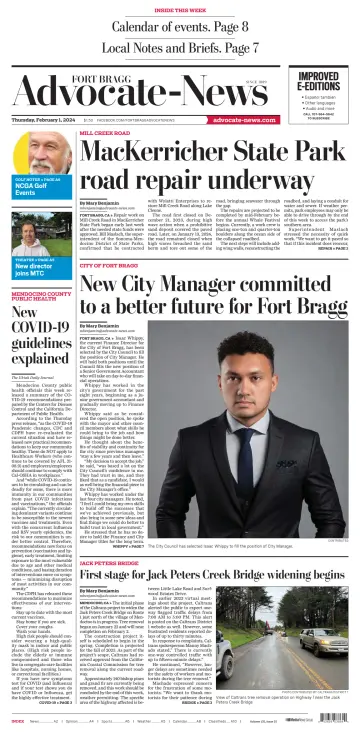 Fort Bragg Advocate-News - 1 Chwef 2024