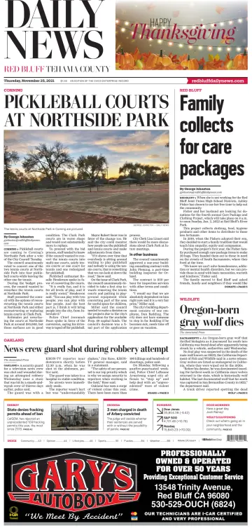 Daily News (Red Bluff) - 25 Nov 2021