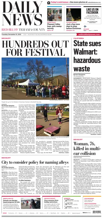 Daily News (Red Bluff) - 21 Dec 2021
