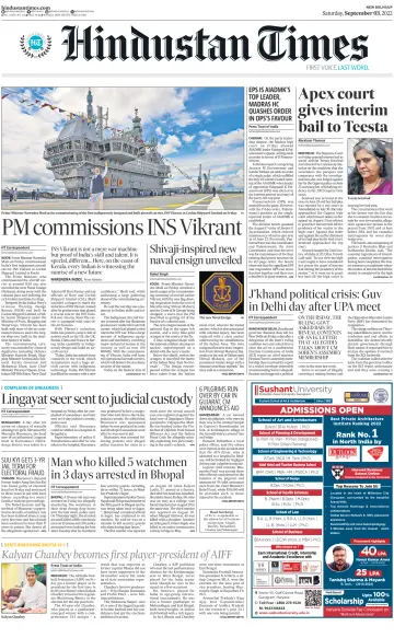 Hindustan Times (West UP) - 3 Sep 2022
