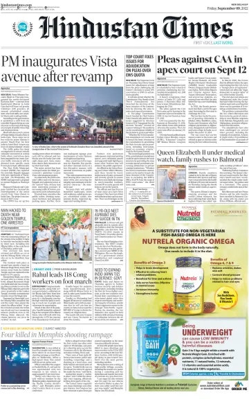 Hindustan Times (West UP) - 9 Sep 2022