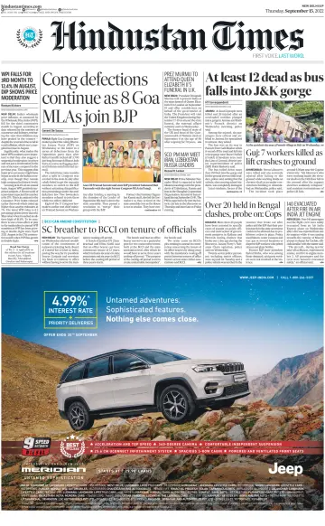 Hindustan Times (West UP) - 15 Sep 2022