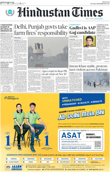 Hindustan Times (West UP) - 5 Nov 2022