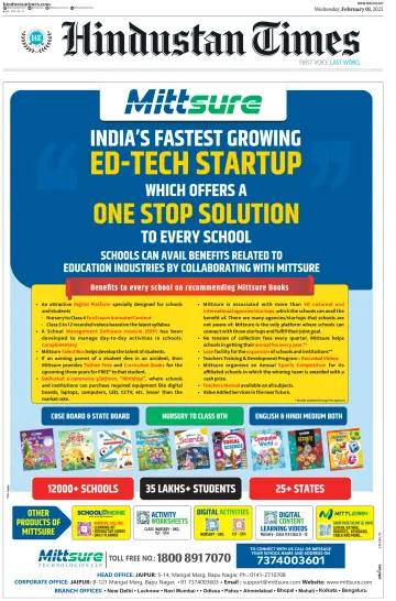 Hindustan Times (West UP) - 1 Feb 2023