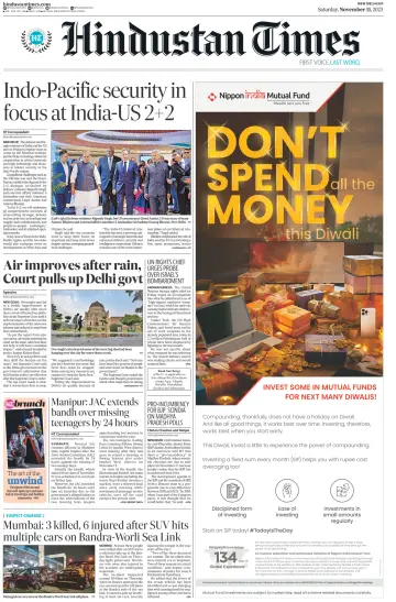 Hindustan Times (West UP) - 11 Nov 2023