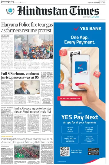 Hindustan Times (West UP) - 22 Feb 2024