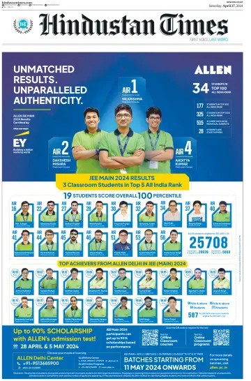 Hindustan Times (West UP) - 27 apr 2024