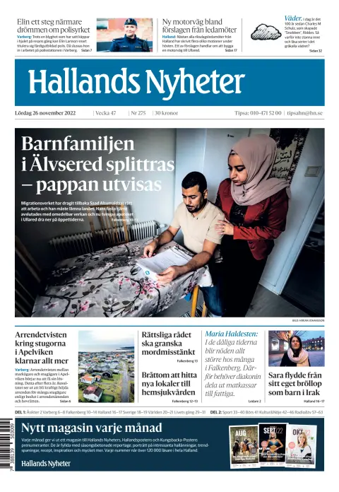 Hallands nyheter (Late Edition)