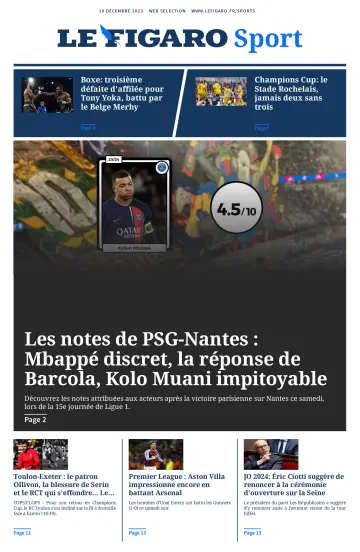 Le Figaro Sport - 10 Dec 2023