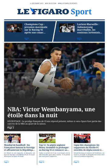 Le Figaro Sport - 11 Dec 2023