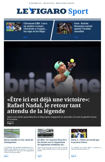 Le Figaro Sport - 30 Dec 2023