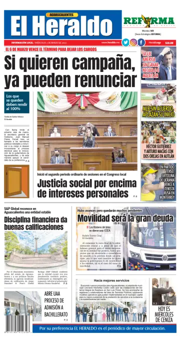 El Heraldo de Aguascalientes - 2 Mar 2022
