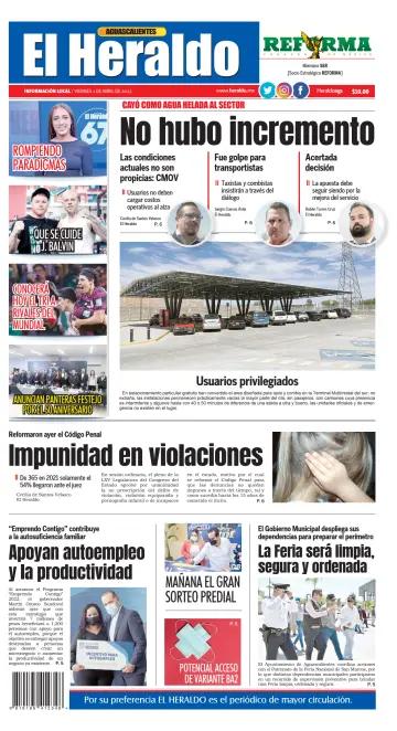 El Heraldo de Aguascalientes - 1 Apr 2022