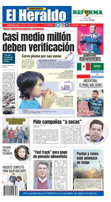El Heraldo de Aguascalientes - 2 Apr 2022