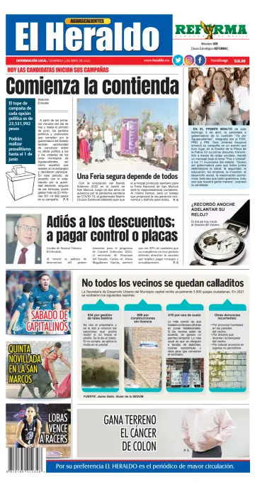 El Heraldo de Aguascalientes - 3 Apr 2022