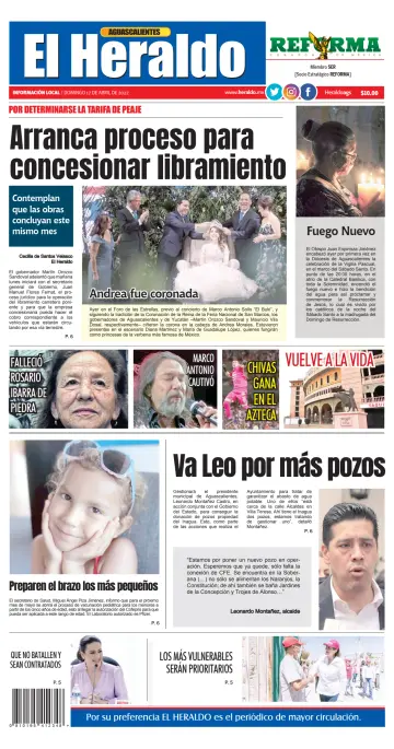 El Heraldo de Aguascalientes - 17 Apr 2022