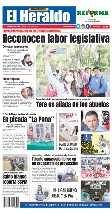 El Heraldo de Aguascalientes - 19 Apr 2022