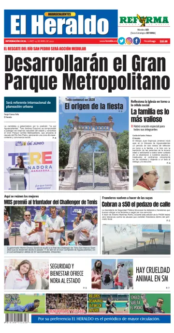 El Heraldo de Aguascalientes - 25 Apr 2022