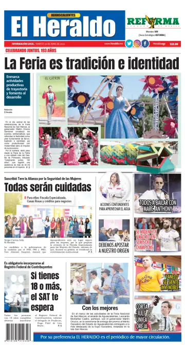 El Heraldo de Aguascalientes - 26 Apr 2022