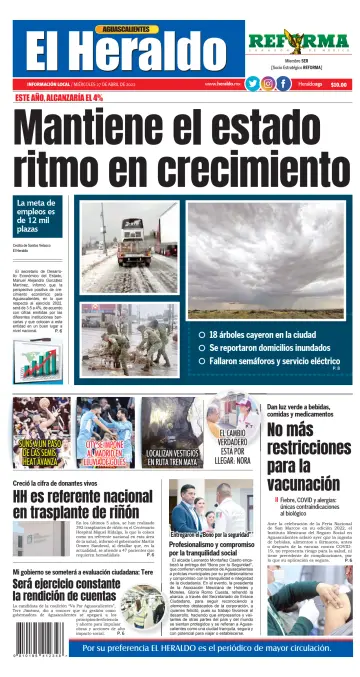 El Heraldo de Aguascalientes - 27 Apr 2022