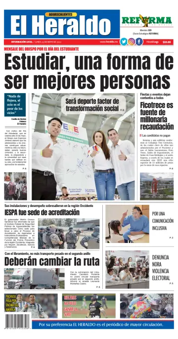 El Heraldo de Aguascalientes - 23 May 2022
