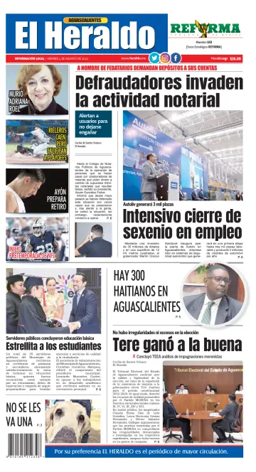 El Heraldo de Aguascalientes - 5 Aug 2022