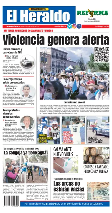 El Heraldo de Aguascalientes - 11 Aug 2022