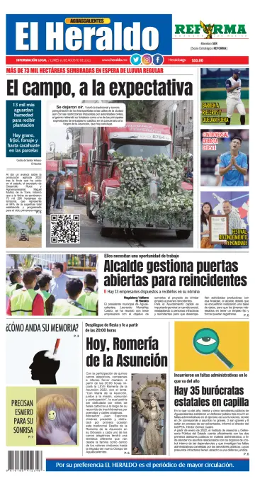 El Heraldo de Aguascalientes - 15 Aug 2022
