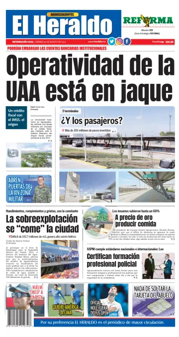 El Heraldo de Aguascalientes - 26 Aug 2022