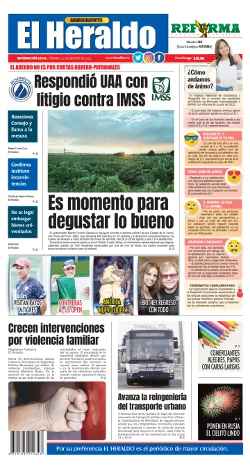 El Heraldo de Aguascalientes - 27 Aug 2022