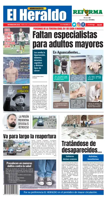El Heraldo de Aguascalientes - 31 Aug 2022