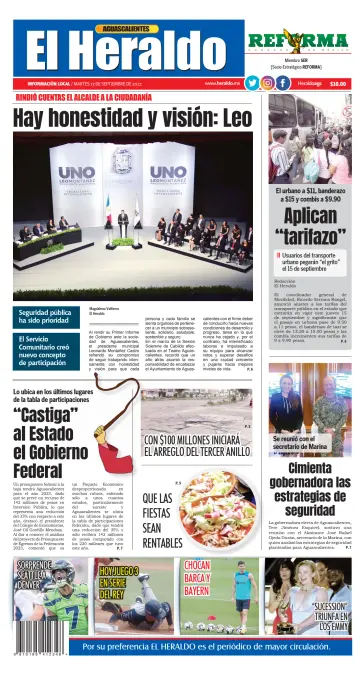 El Heraldo de Aguascalientes - 13 Sep 2022