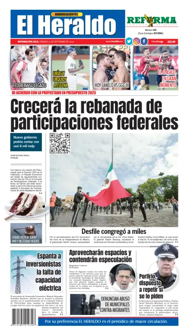 El Heraldo de Aguascalientes - 17 Sep 2022