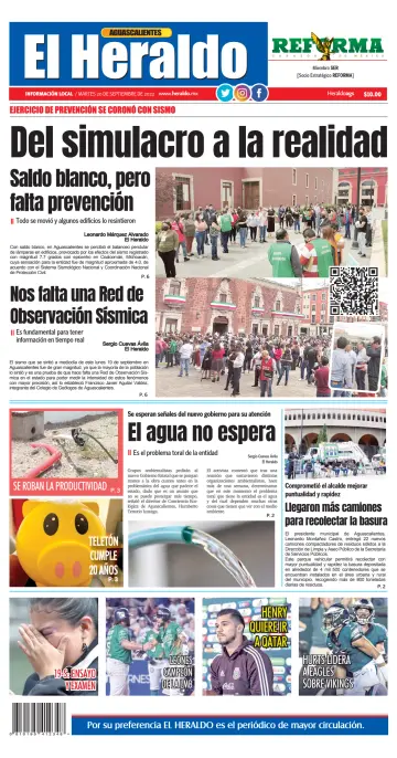 El Heraldo de Aguascalientes - 20 Sep 2022