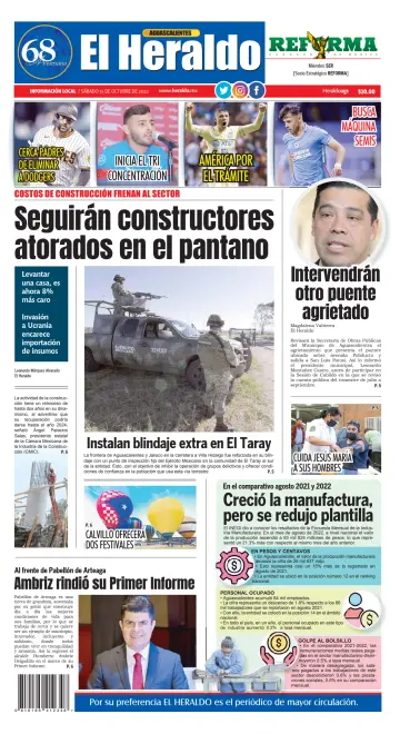 El Heraldo de Aguascalientes - 15 Oct 2022
